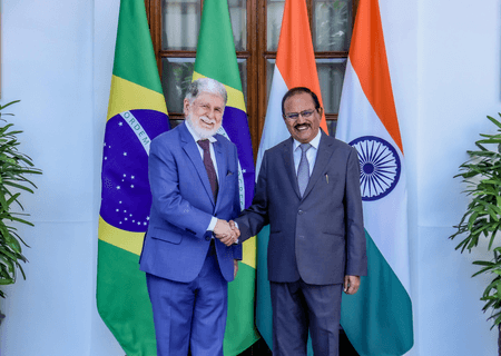 एनएसए अजीत डोवाल ने ब्राजील के राष्ट्रपति के विशेष सलाहकार से की मुलाकात, रणनीतिक साझेदारी वाले मुद्दों पर चर्चा