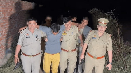 मुजफ्फरनगर में देर रात मुठभेड़, गोली लगने के बाद बदमाश गिरफ्तार