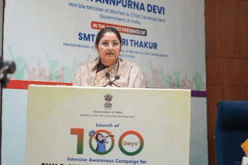 महिला एवं बाल विकास मंत्रालय का बाल विवाह मुक्त भारत के लिए 100 दिवसीय जागरूकता अभियान शुरू