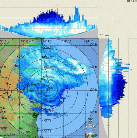 तमिलनाडु में चक्रवाती तूफान 'मोंथा' से मौसम प्रभावित, ट्रेन सेवाओं पर भी दिखा असर