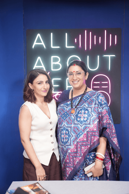 सोहा अली खान के पॉडकास्ट में स्मृति ईरानी ने गिनाए सेलिब्रिटी होने के नुकसान