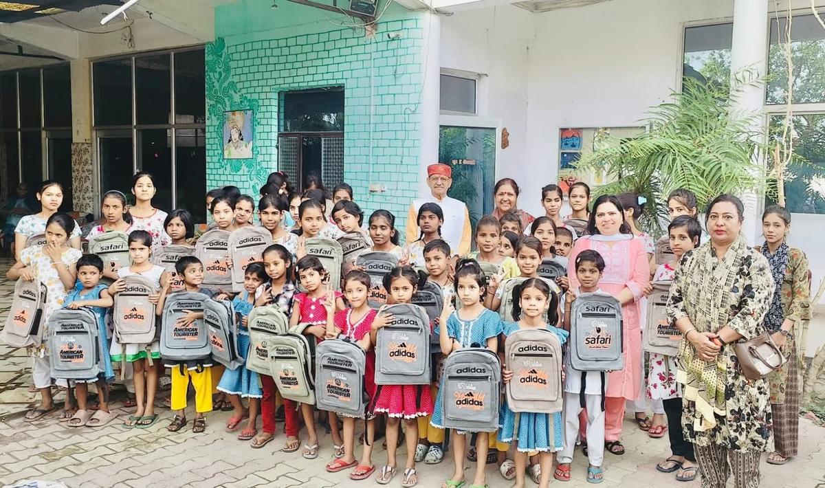 school material distribution,