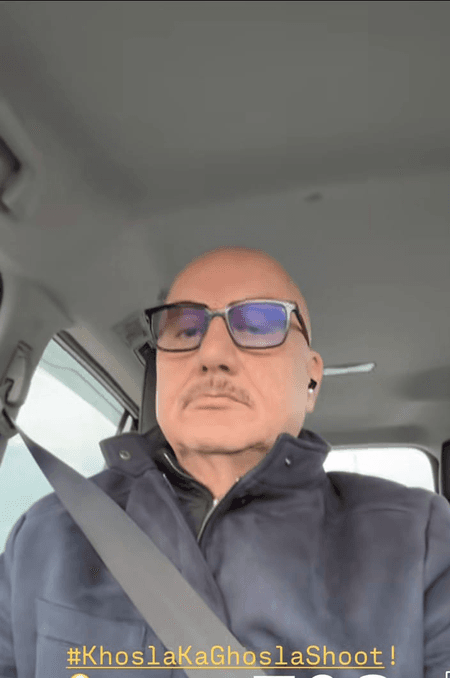 अनुपम खेर की 'खोसला का घोसला 2' की शूटिंग जारी, ठंड में भी जोश बरकरार