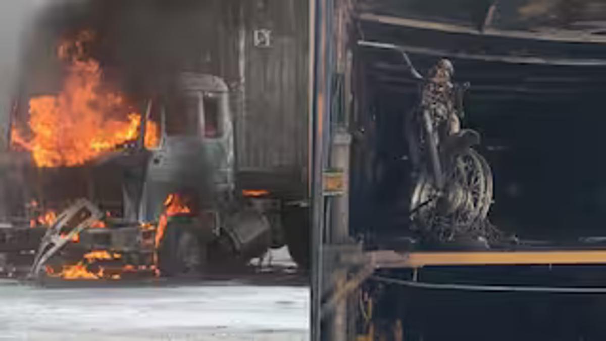 Patna container fire