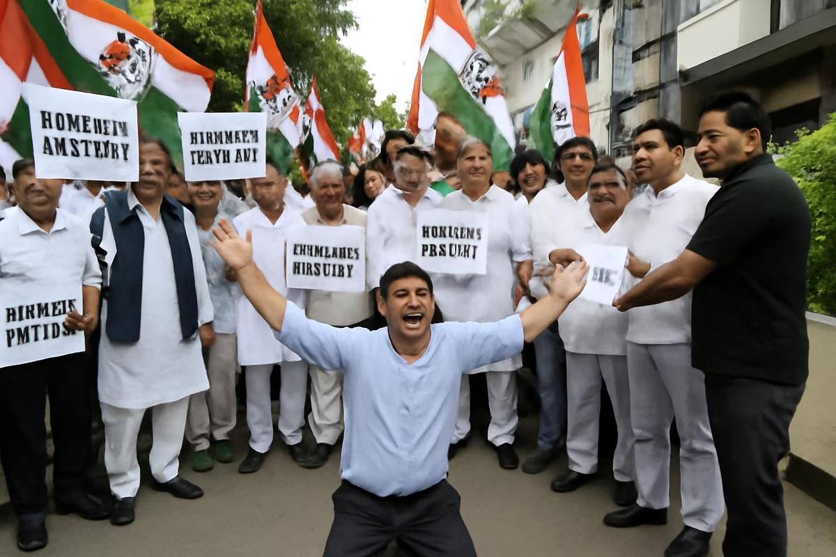 congress demonstration uttarakhand