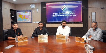 एनटीके के प्रतिनिधिमंडल ने चुनाव आयुक्त से की मुलाकात