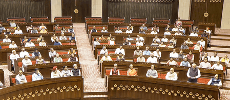 धर्म के आधार पर आरक्षण का विरोध, राज्यसभा में हंगामा, विपक्ष का वॉकआउट