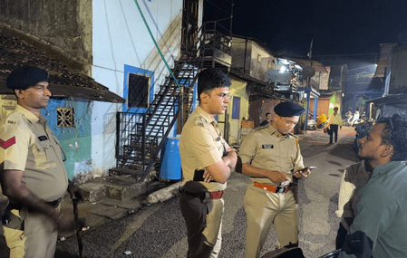 गोवा पुलिस का विशेष अभियान, चिम्बेल और सांता क्रूज में 45 संदिग्ध हिरासत में