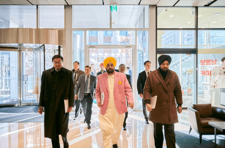 भगवंत सिंह मान ने साउथ कोरिया दौरे पर पंजाब में निवेश को लेकर की चर्चा