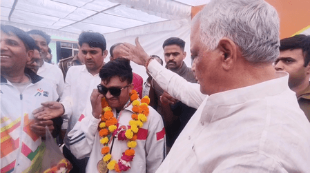 पैरा नेशनल स्वीमिंग चैंपियनशिप : जन्म से दृष्टीहीन, मगर नहीं मानी हार, सूरजभान मीणा ने जीते 3 गोल्ड