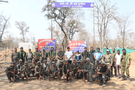 नक्सल प्रभावित क्षेत्र में विकास की नई पहल, बड़े गुण्डेम में सुरक्षा कैम्प स्थापित