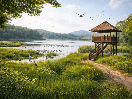 मणिपुर संरक्षण और इको-टूरिज्म को बढ़ावा देने के लिए खारुंगपत पक्षी अभयारण्य विकसित करेगा