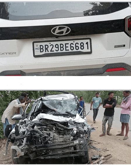 सिवान में भीषण सड़क हादसा, तीन लोगों की मौत