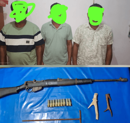 असम के काजीरंगा में गैंडे के शिकार की कोशिश नाकाम, तीन गिरफ्तार