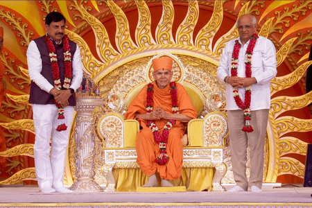 वडोदरा में महंत स्वामी महाराज का जन्मजयन्ती महोत्सव भव्यता और आध्यात्मिक उल्लास के साथ सम्पन्न