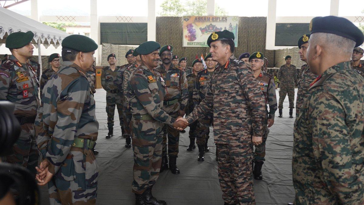 सेना प्रमुख धीरज सेठ ने मणिपुर में सुरक्षा हालात की समीक्षा की