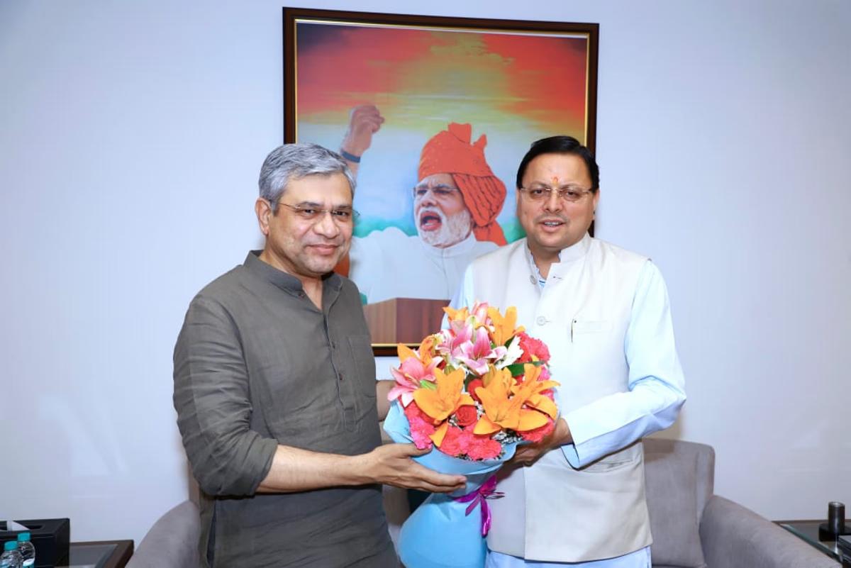 Pushkar Singh Dhami meeting