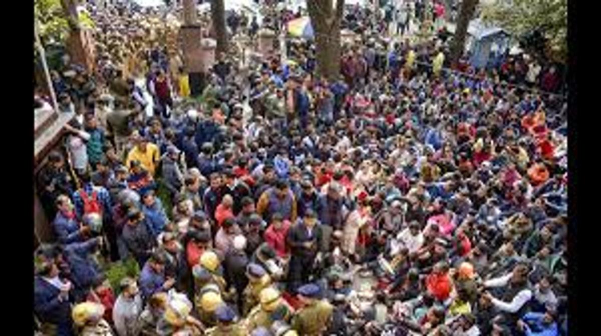 Uttarakhand Kranti Dal protest