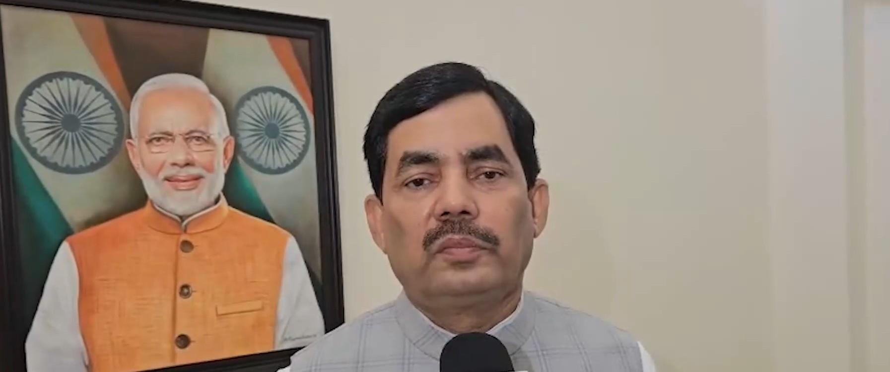 प्रधानमंत्री आवास के बाहर राहुल गांधी के प्रदर्शन पर शहनवाज हुसैन बोले-'मर्यादा को तार-तार किया'