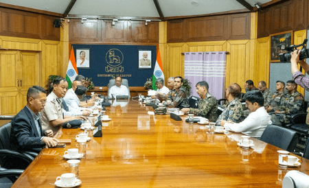 मणिपुर: धमाके के बाद सीएम युमनाम खेमचंद सिंह ने सुरक्षा व्यवस्था की समीक्षा की